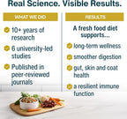 Human grade dog food ingredients display