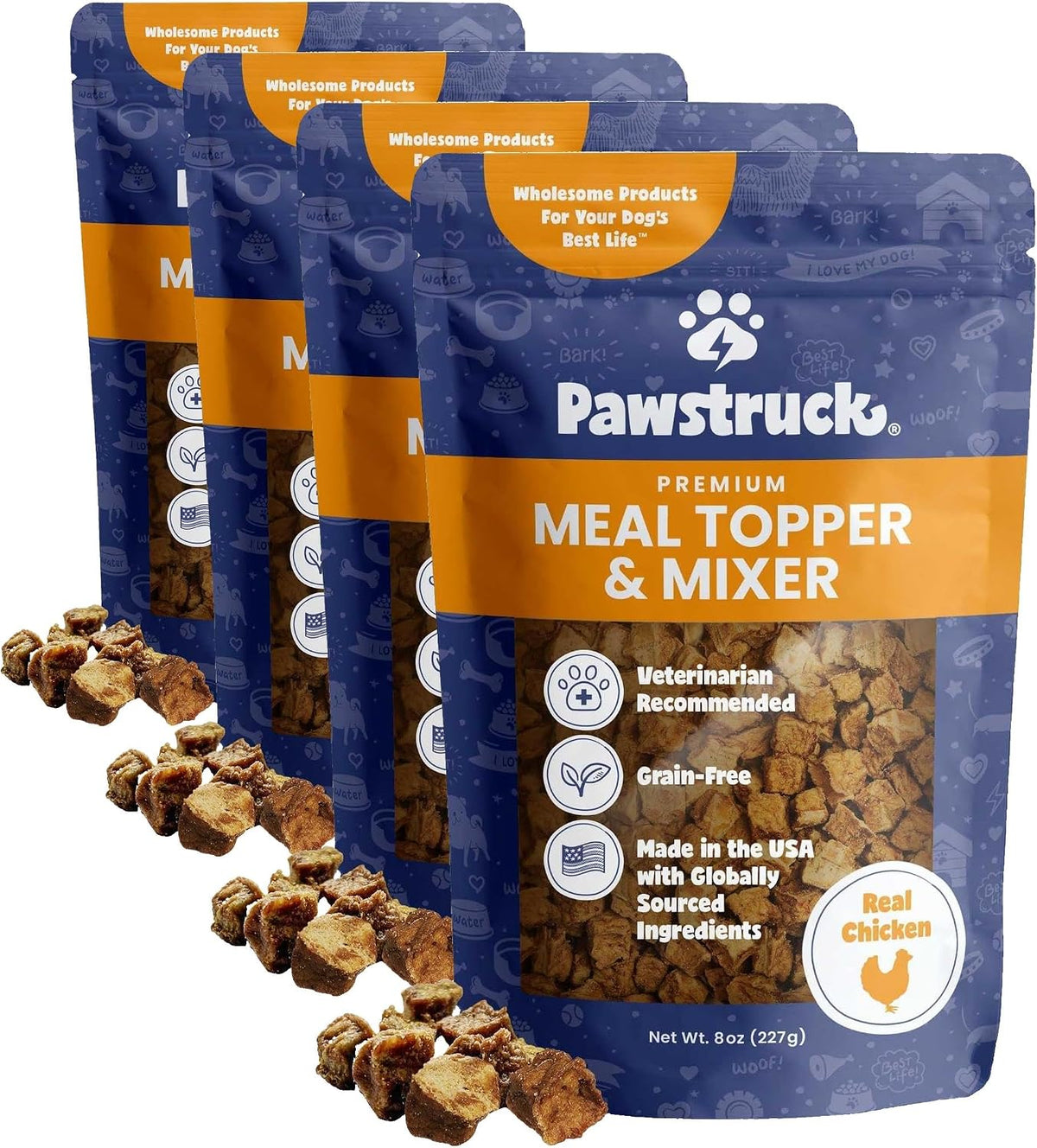 Pawstruck Vet Recommended Air Dried Dog Food Toppers for Picky Eaters, Made in USA with Real Beef, Premium Meal Mix-in Kibble Enhancer, 8 oz, Packaging May Vary - Image 11