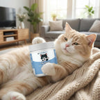 Daily unflavored dietary support for cats showing back label directions