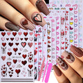 Stzpronail NewCraft Valentine's Day Nail Art Stickers front view packaging