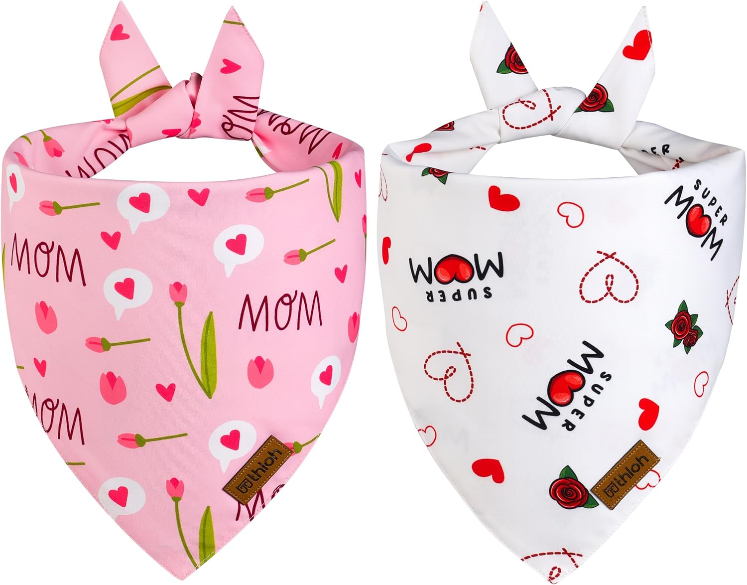 4th of July Dog Bandanas - 2 Pack Reversible USA Patriotic Bandana for Boy and Girl | Premium Durable Fabric | American Flag Pet Scarf for Small Medium Large and Extra Large Dogs (Large) - Image 12