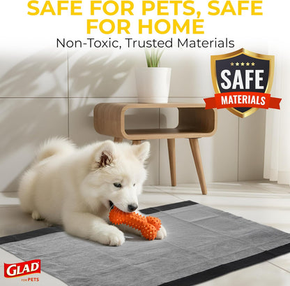 Glad premium imported pet training pads for indoor potty protection