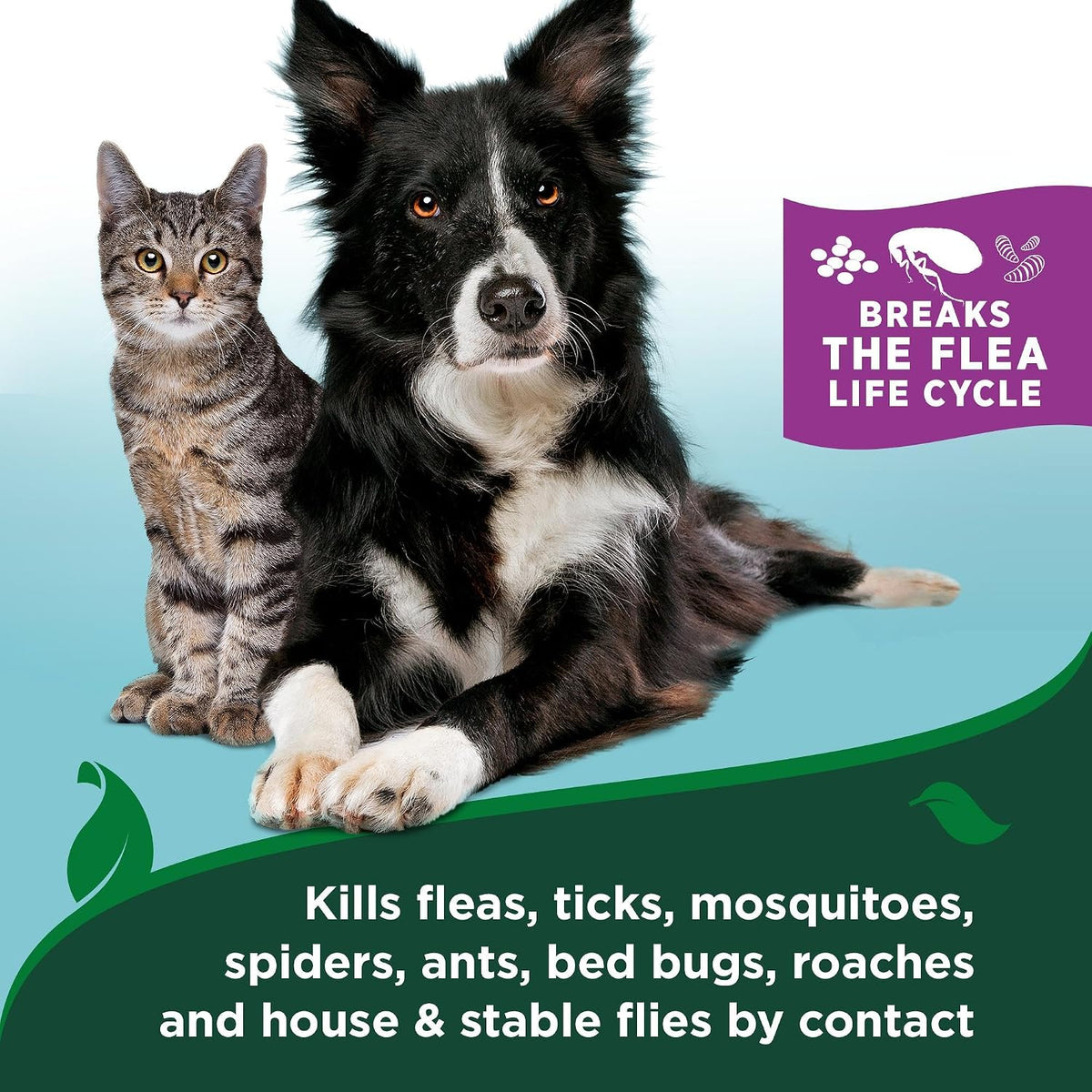 Vet's Best Waterless Flea & Tick Bath for Cats, Plant-Based, 5 oz - Image 3