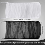 Shappy bird cage seed catcher mesh installed on a round cage
