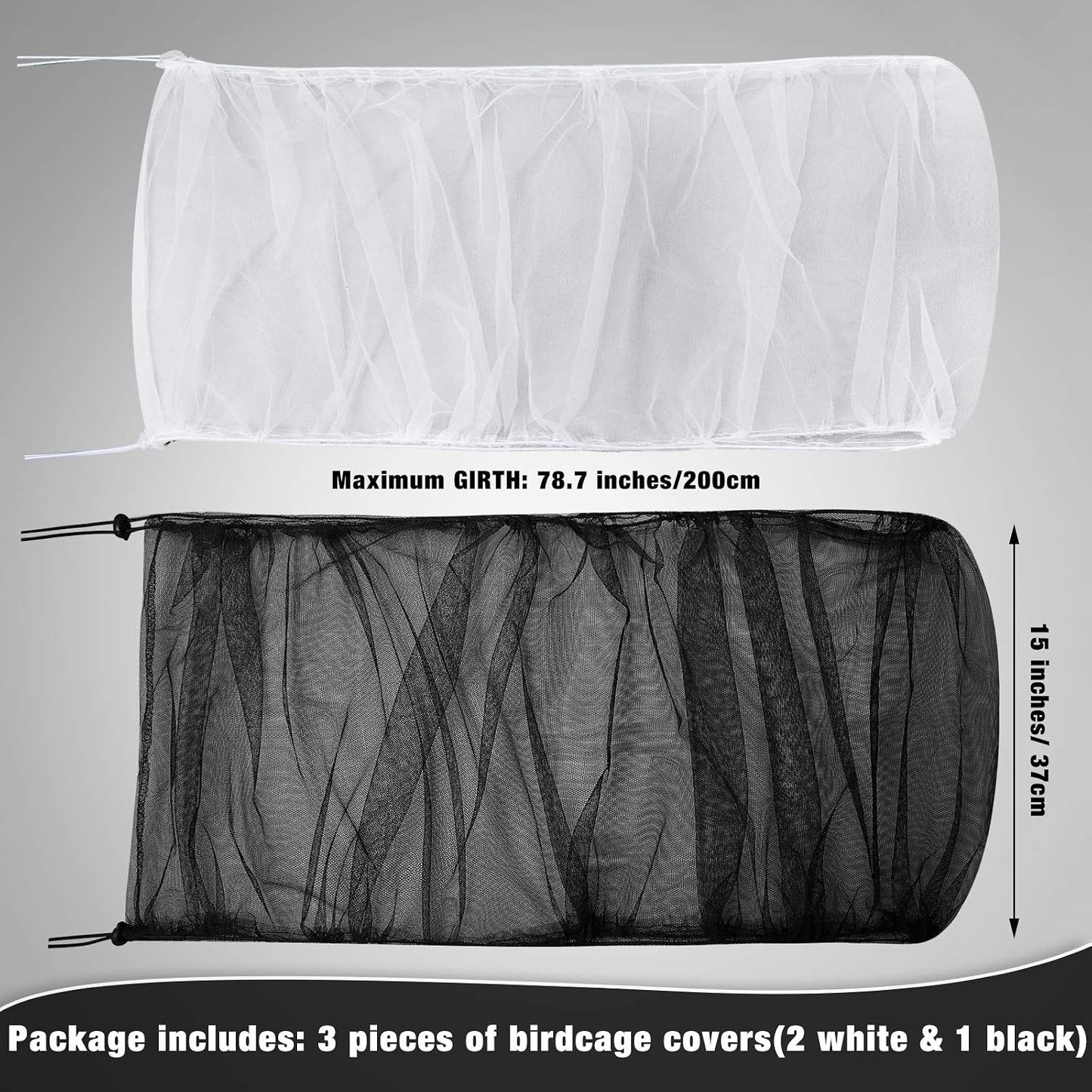 Shappy seed feather catcher nylon mesh net cover close up