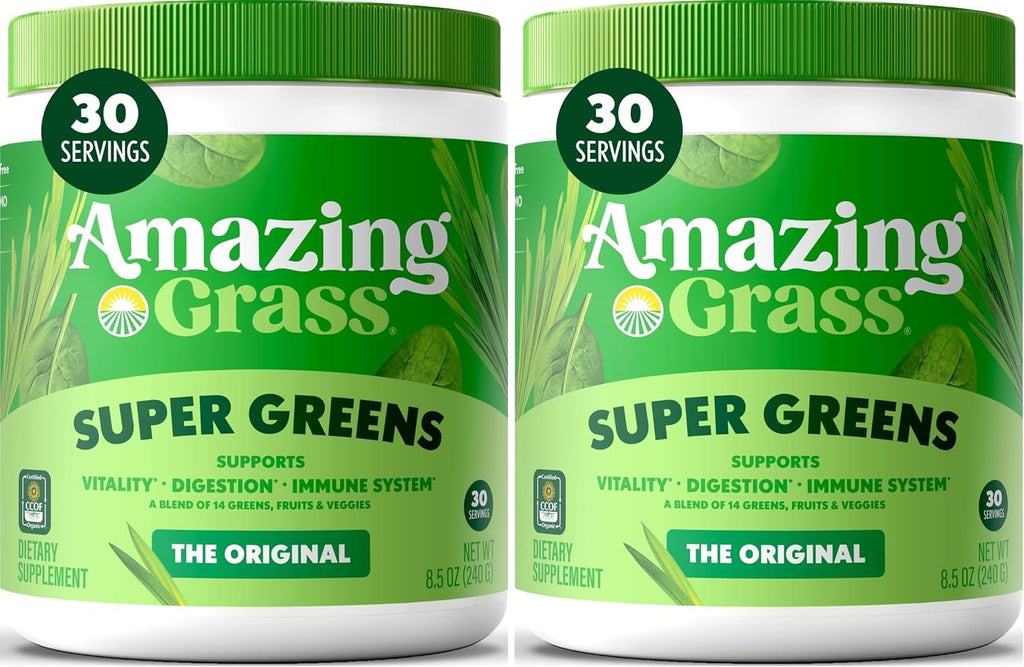 Amazing Grass Super Greens Powder Original, 30 Servings, 8.5 oz - Image 15