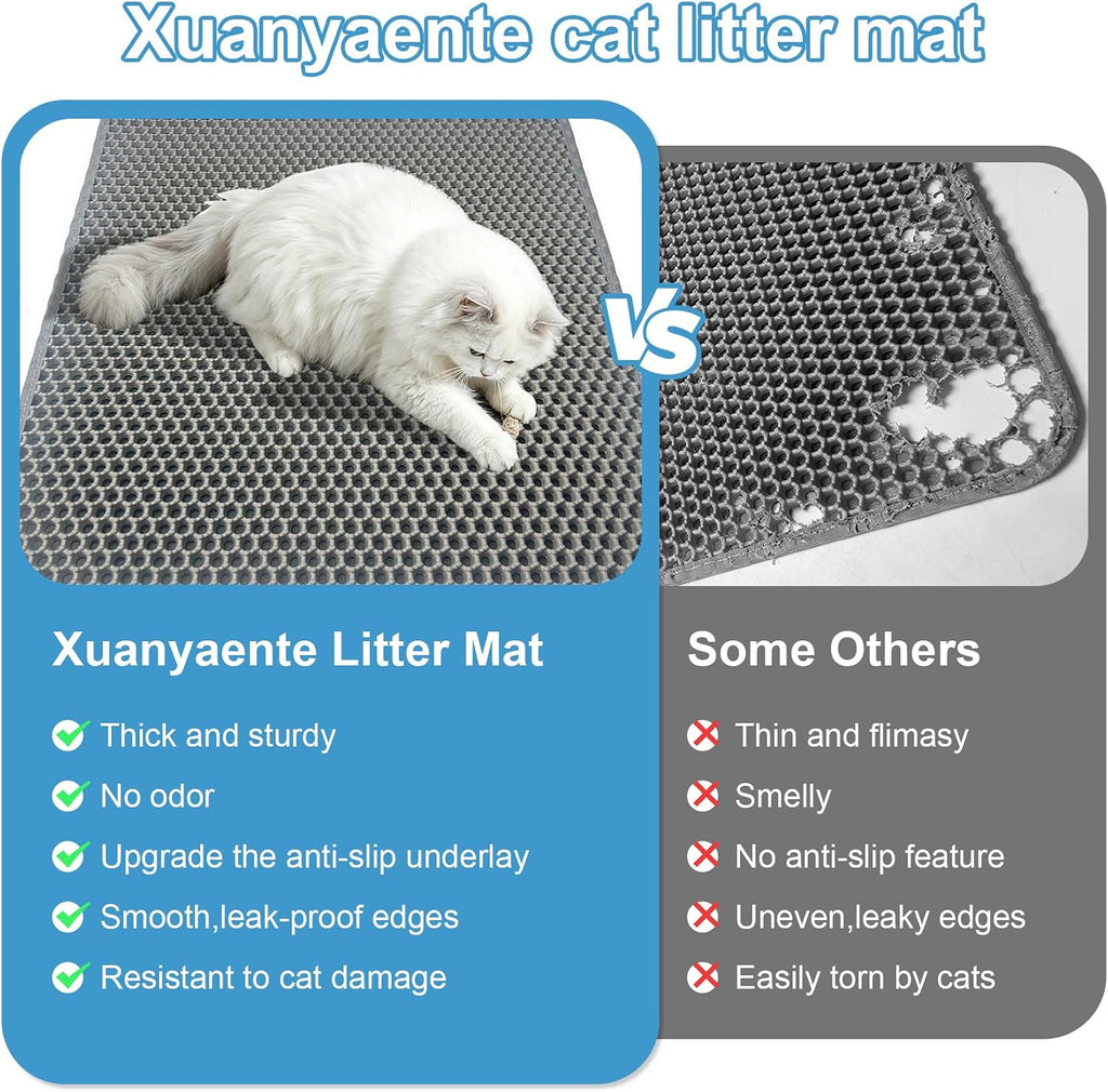 BPA-free ultra soft EVA foam cat litter trapping mat close up