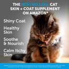 Pet Honesty crunchy creamy dual texture cat chews with salmon oil and biotin.
