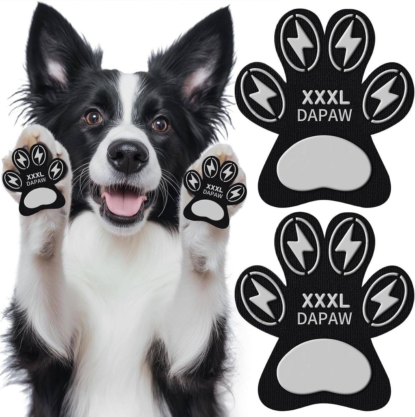Dapaw Anti-Slip Dog Paw Pads, Paw Grip for Senior Dog on Hardwood & Tile Floors, Protector Pads for Hot Pavement, Paw Stickers for Dogs Feet with Strong Traction (5 Sets, 20 Pcs) L - Image 10