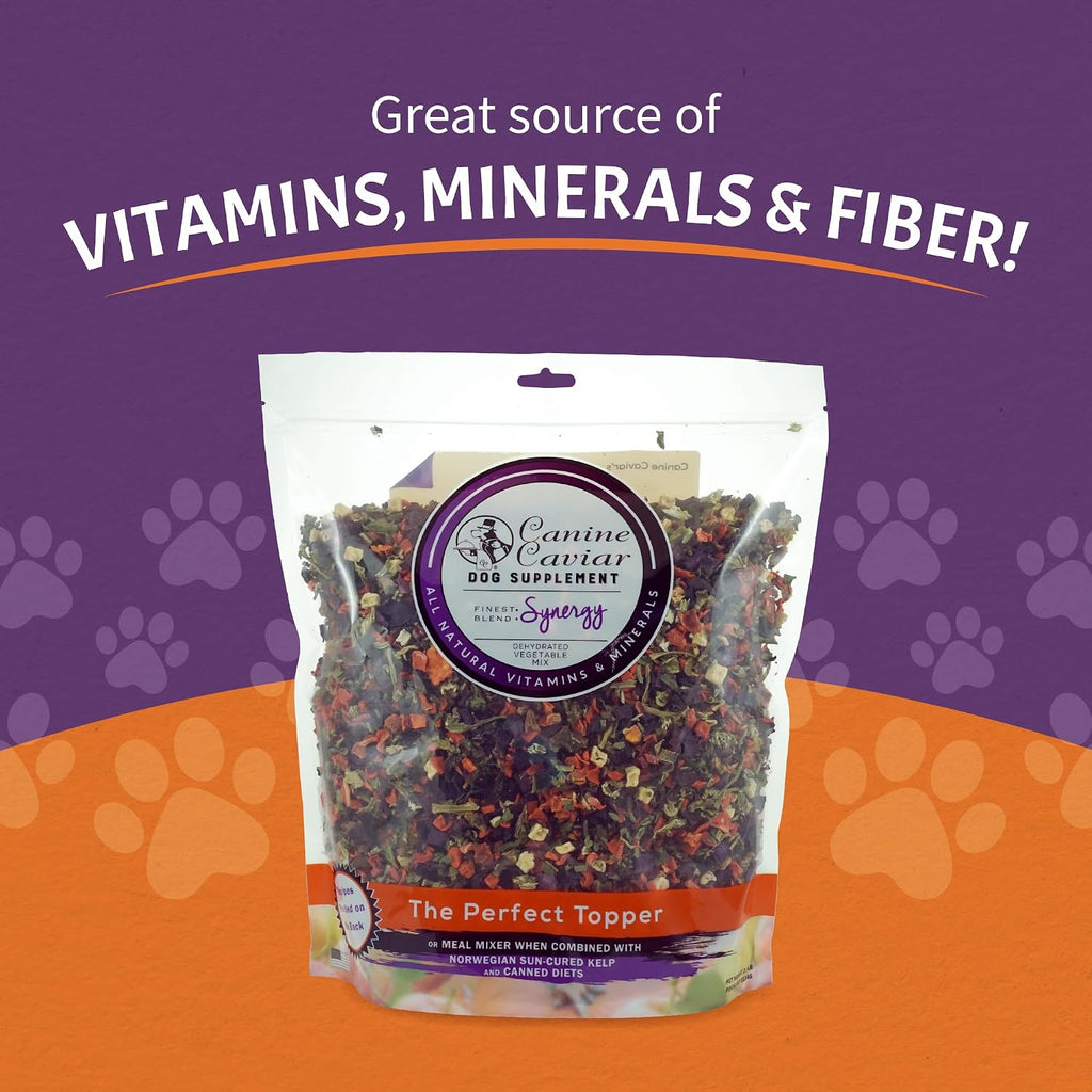 Canine Caviar vegetable mix texture close up