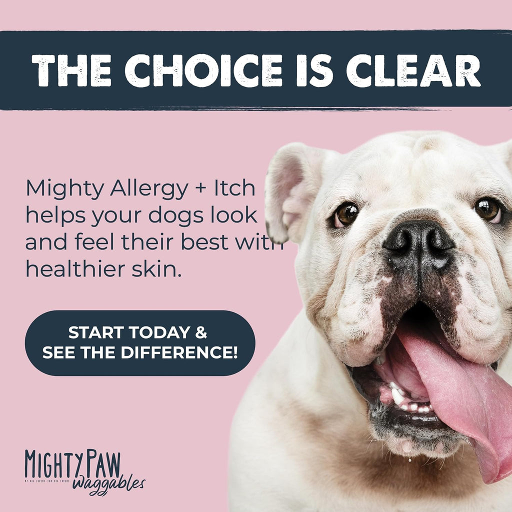Mighty Paw Dog Allergy Chews - Anti-Itch & Immune Support, 120ct | Omega 3, Quercetin & Turmeric | Vet Formulated | Made in USA | Skin & Coat Supplement for Dogs - Image 9