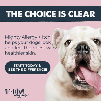Mighty Paw Dog Allergy Chews - Anti-Itch & Immune Support, 120ct | Omega 3, Quercetin & Turmeric | Vet Formulated | Made in USA | Skin & Coat Supplement for Dogs - Image 9