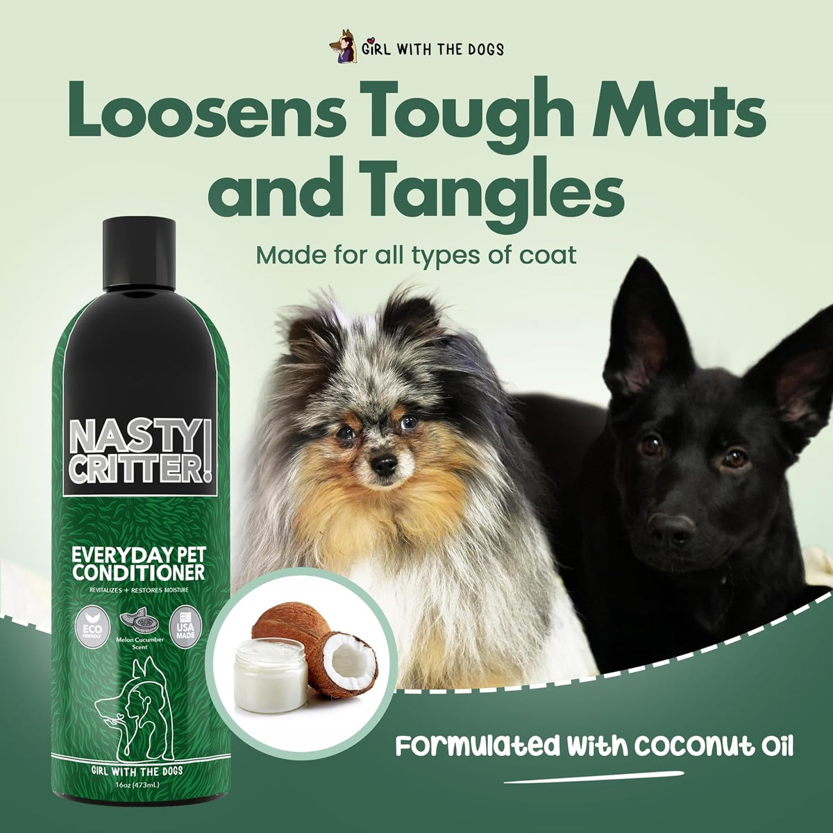 Premium professional grade pet grooming leave in conditioner cream