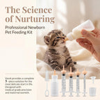 Vwvk small animal nursing kit with food grade silicone nipples and clear measuring cup