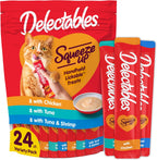Delectables Squeeze Up Variety Pack, Creamy Squeezable Puree, Lickable Wet Cat Treats, Grain Free, No Added Fillers, No by-Products, No Added Preservatives, 0.5 Ounces Tube, 72 Tubes Total - Image 9
