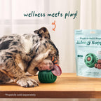 WOOF dog allergy support wellness pops unpackaged illustrating the large size shape.