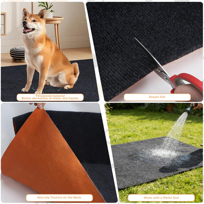 Demonstration of waterproof surface on LynxLink dog playpen mat