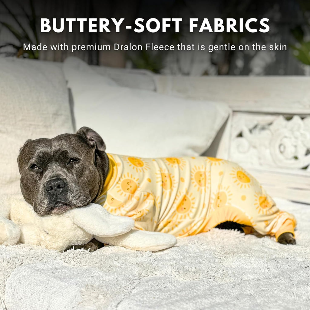 Close up of Spark Paws 4-way stretch fabric texture