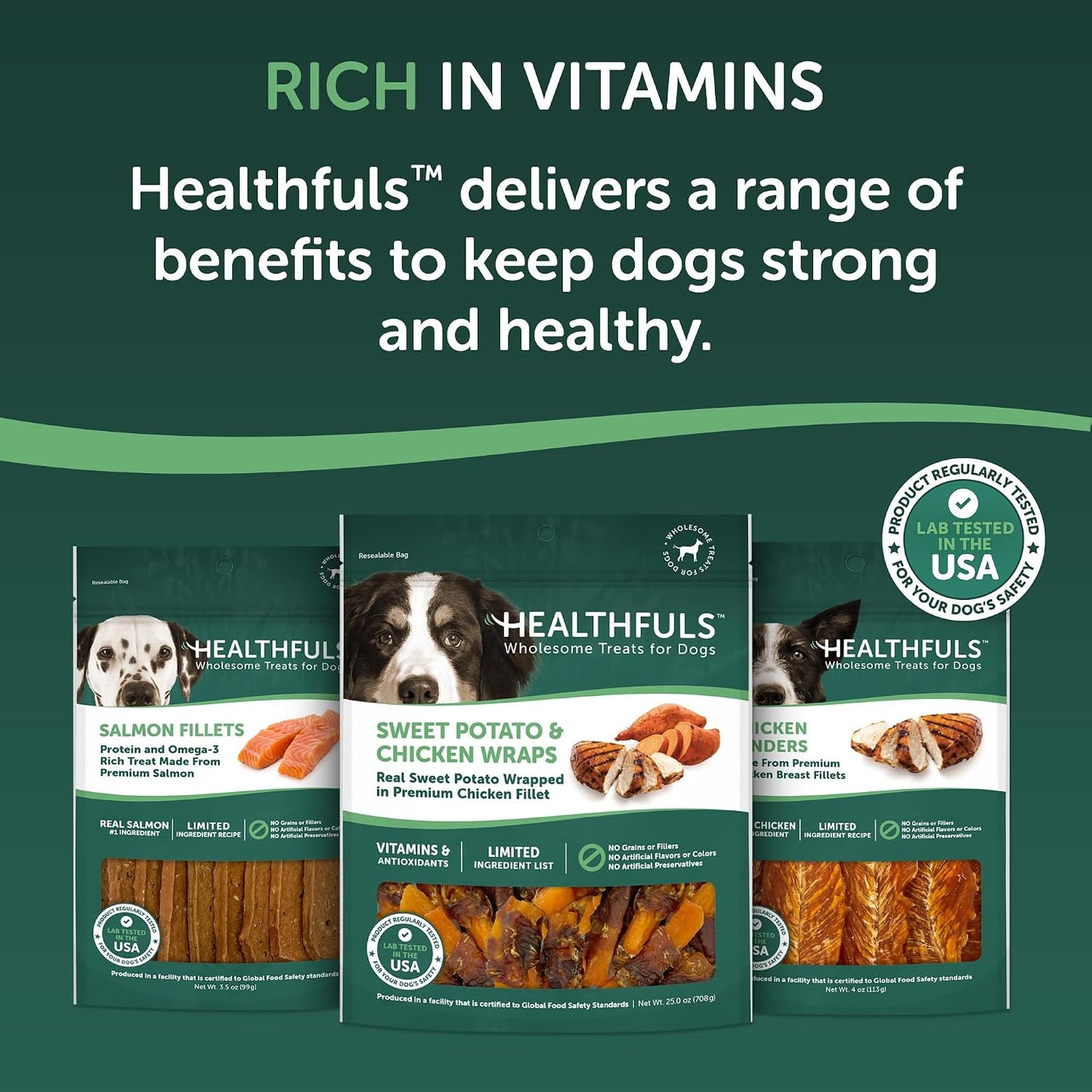 Healthfuls Chicken Wrapped Sweet Potato Dog Treats, 16oz - Image 9