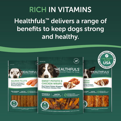 Healthfuls Chicken Wrapped Sweet Potato Dog Treats, 16oz - Image 9