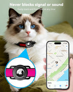 Premium tracking device holder showing its compact and lightweight design for small dogs