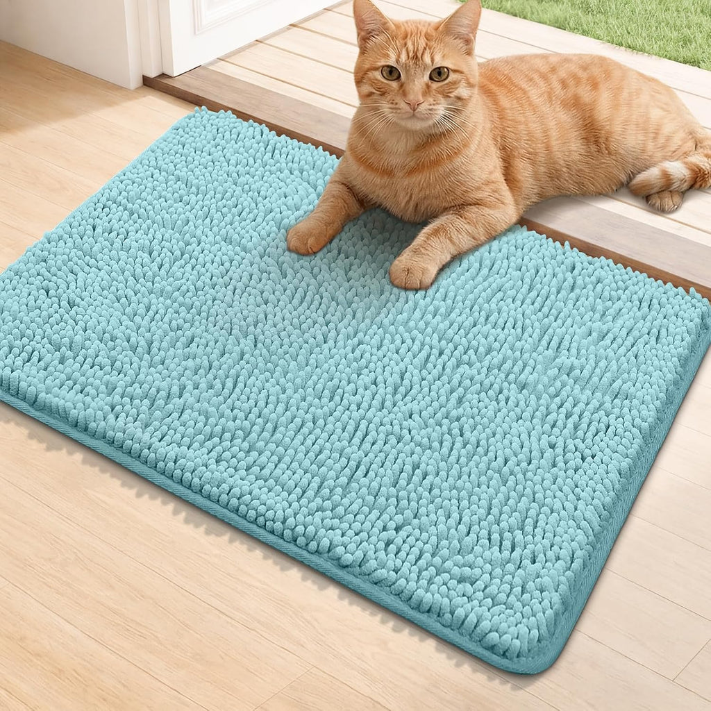 Bcoimo Super Absorbent Cat Door Mat, 24"*17" Anti Slip Mat for Muddy Paws, Pet Rugs for Dirty Paws Washable that Absorbs Moisture and Dirt, for Cat Cage and Pet Resting Carpet - Image 15