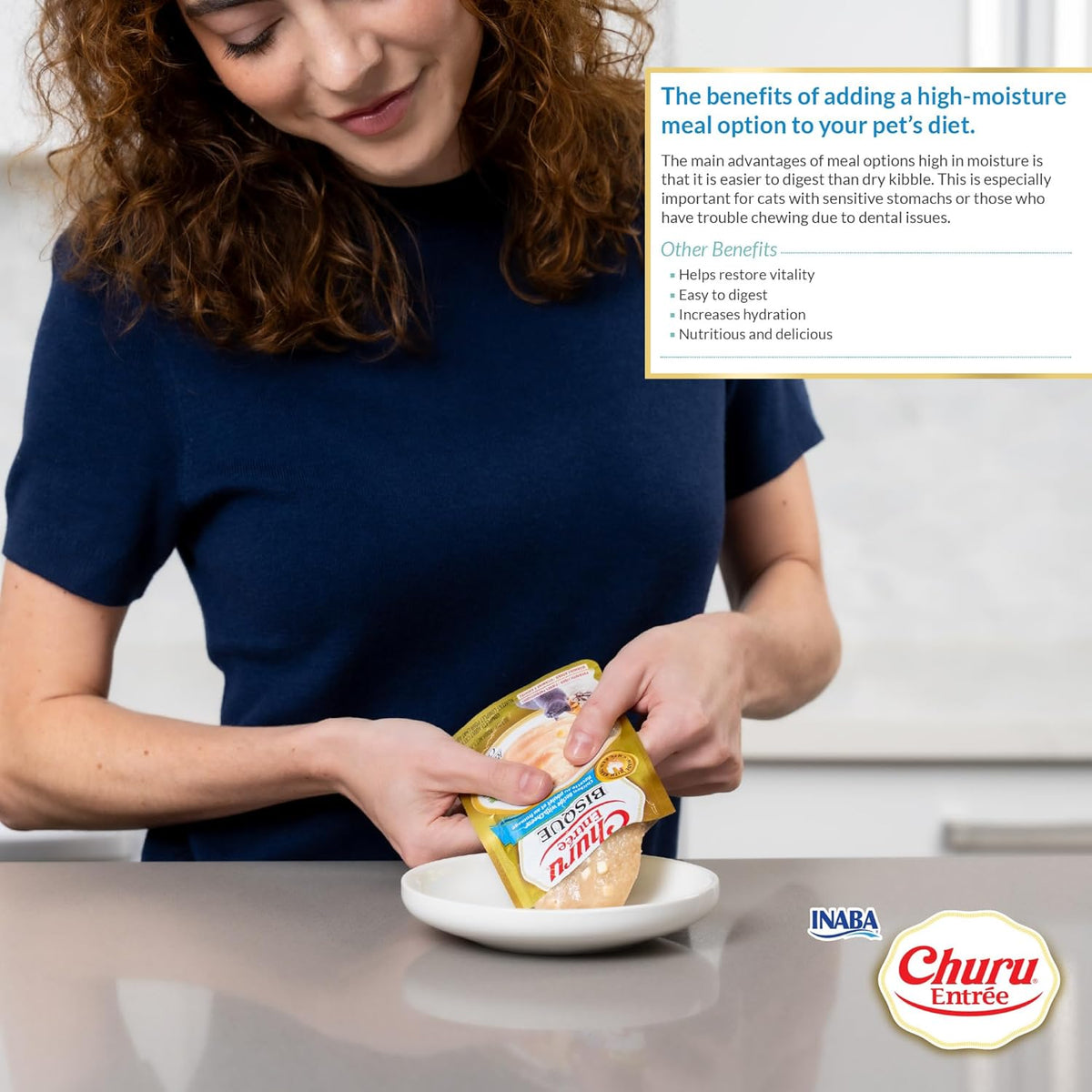 Premium chicken and cheese recipe wet cat food single pouch view