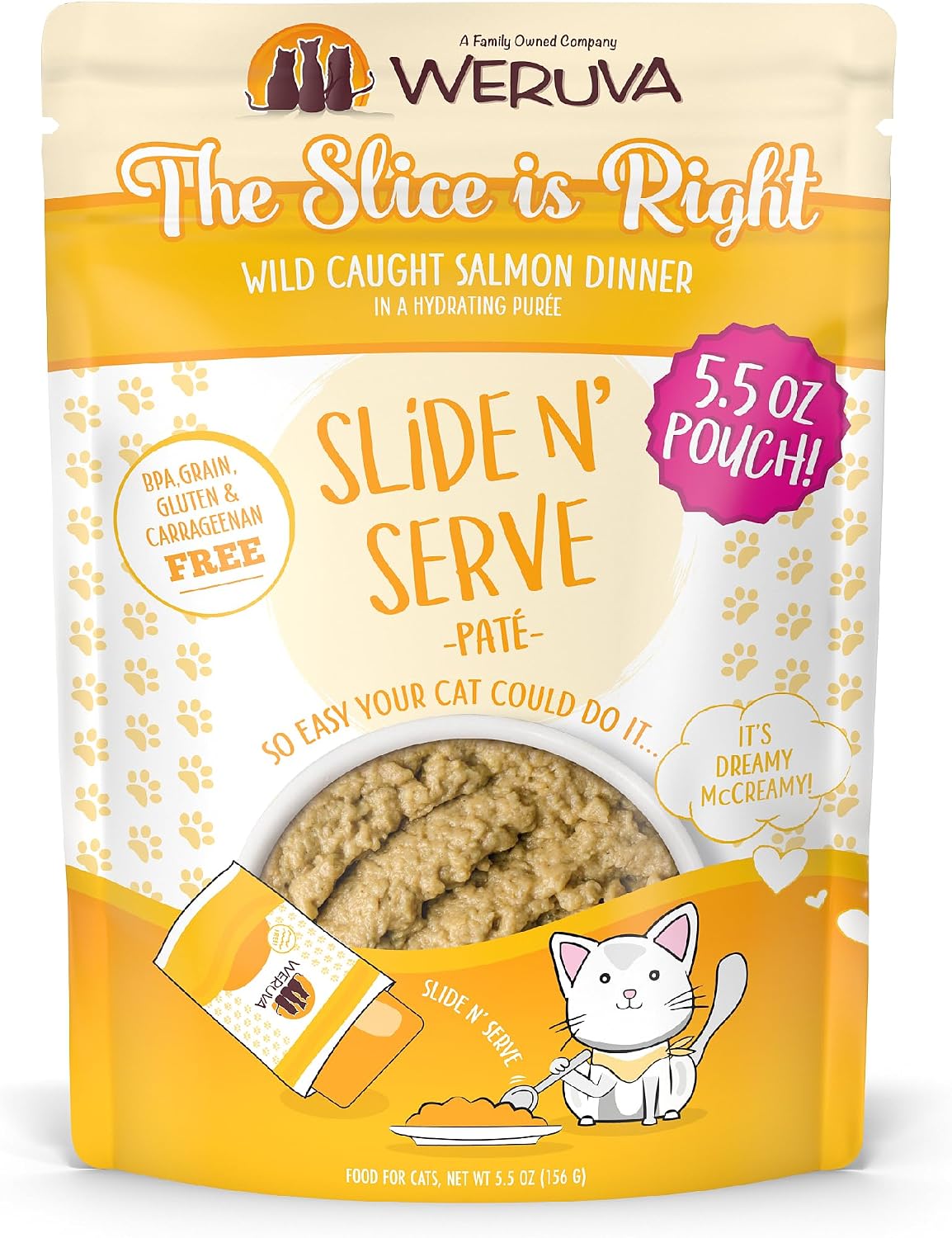 Weruva Slide N' Serve Pat Wet Cat Food, The Showcase Chowdown Variety Pack, 2.8oz Pouch, Pack of 16 - Image 15