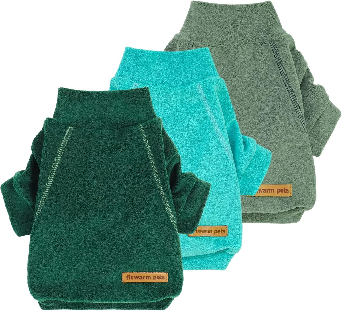 Fitwarm 3 Pack Classic Fleece Sweatshirt for Small Dogs and Cats, Pullover Jumper in Pink, Rose and Baby Pink - Image 12