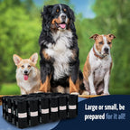 Reli. 360 pack dog waste management bundle with 24 individual rolls displayed