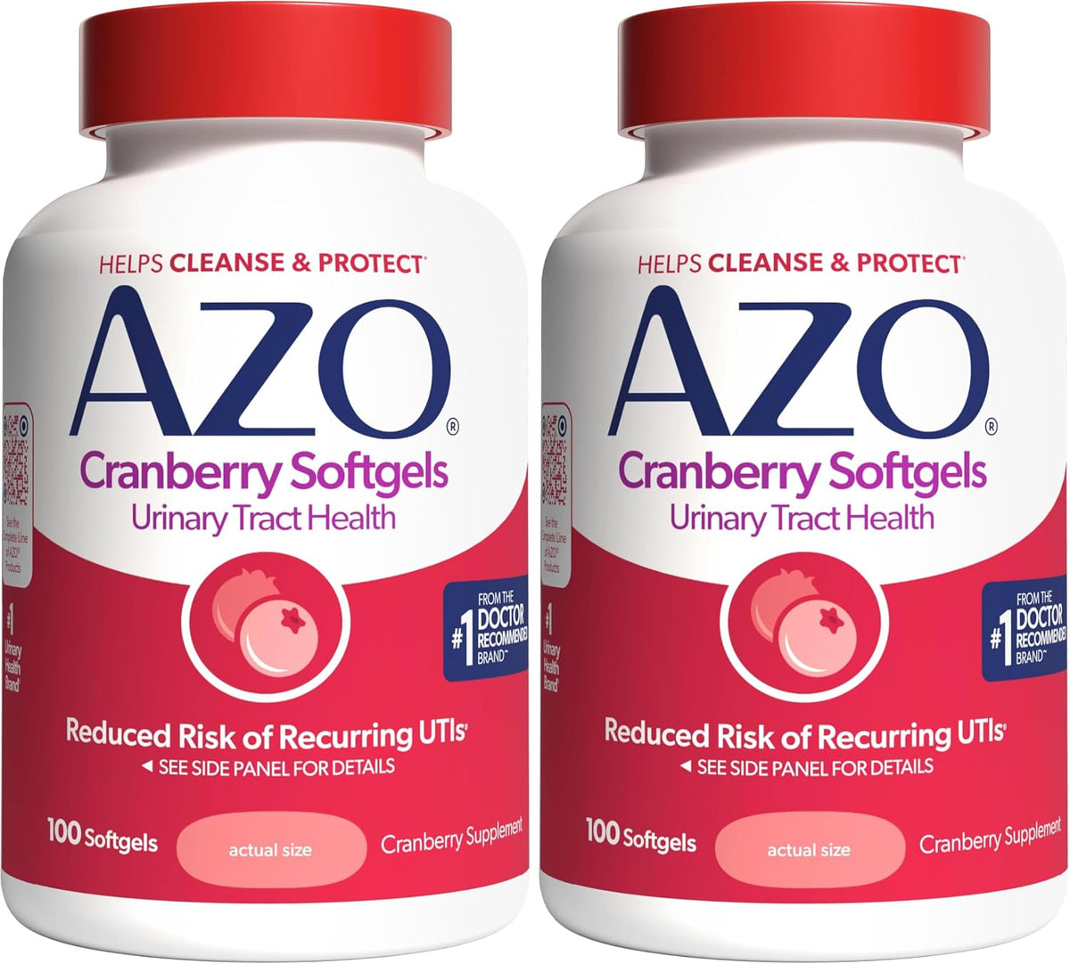 AZO Cranberry Pills for Women & Men, Urinary Tract Health, 100 Softgels - Image 9