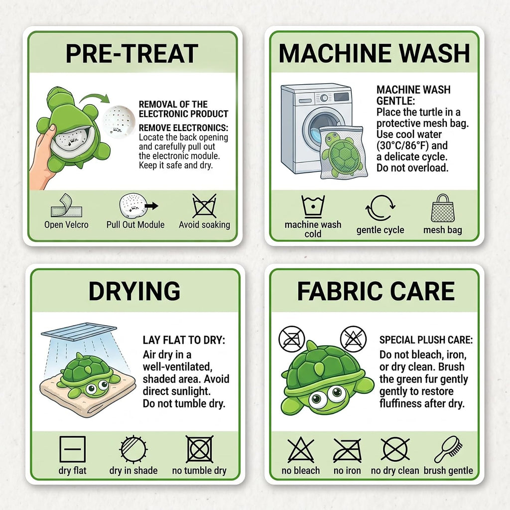 Durable machine washable green turtle outer cover detached from the inner motorized ball