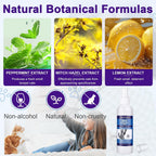 Close up of Bugazoom natural cat repellent spray 200ml bottle.