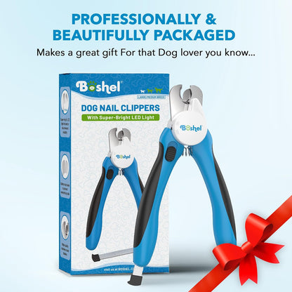 Boshel LED Large Dog Nail Clippers with Quick Sensor, Light, and Safety Guard, Pet's Sharp Toenail Cutter and File - Image 9