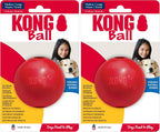 KONG Ball with Hole - Durable Dog Fetch Toy for Training, Interactive Playtime & More - Classic KONG Natural Rubber Ball - Red - For Large/Medium Dogs - Image 9