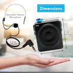 Pyle wearable megaphone speaker with included headset microphone and adjustable belt strap