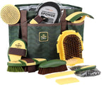 11-Piece Professional Horse Grooming Kit with Waterproof Tote Bag, Non-Slip Silicone Grip Brush Set, Curry Comb, Hoof Pick & Mane Comb Shadowberry - Image 12