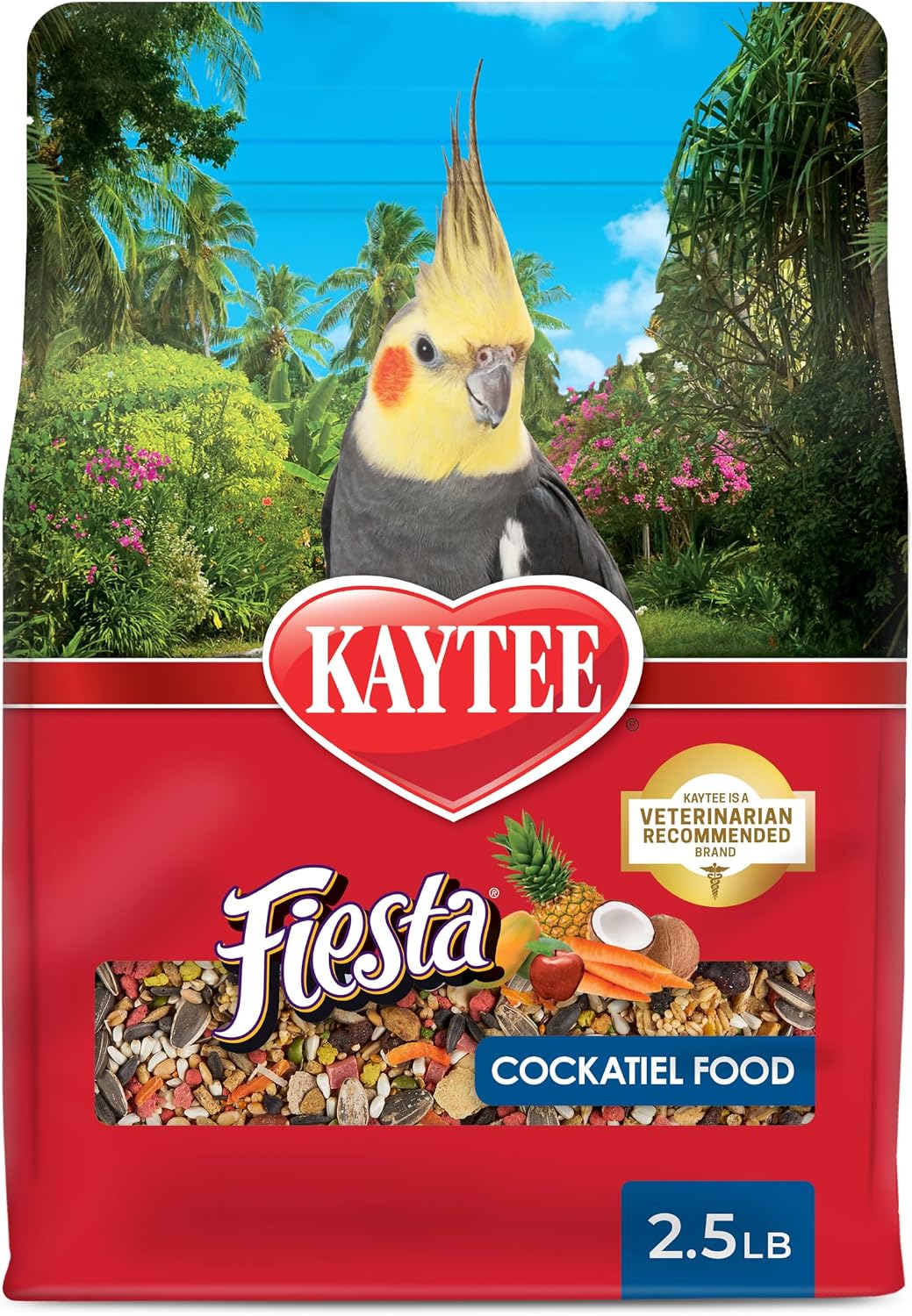 Kaytee Fiesta Cockatiel Bird Food, Nutritious Fun Blend, 4.5 Pounds - Image 12