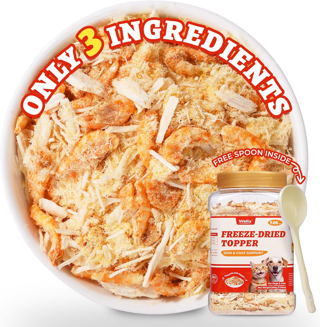 Premium freeze dried food topper for digestive health