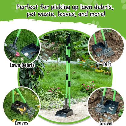 Authentic USA imported premium metal dog poop collector in green color