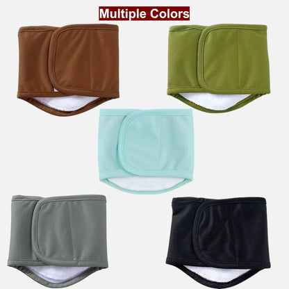 Adjustable hook and loop closure on the stretchy waist dog wrap