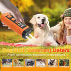 Kqmop anti barking device being used in an outdoor park setting