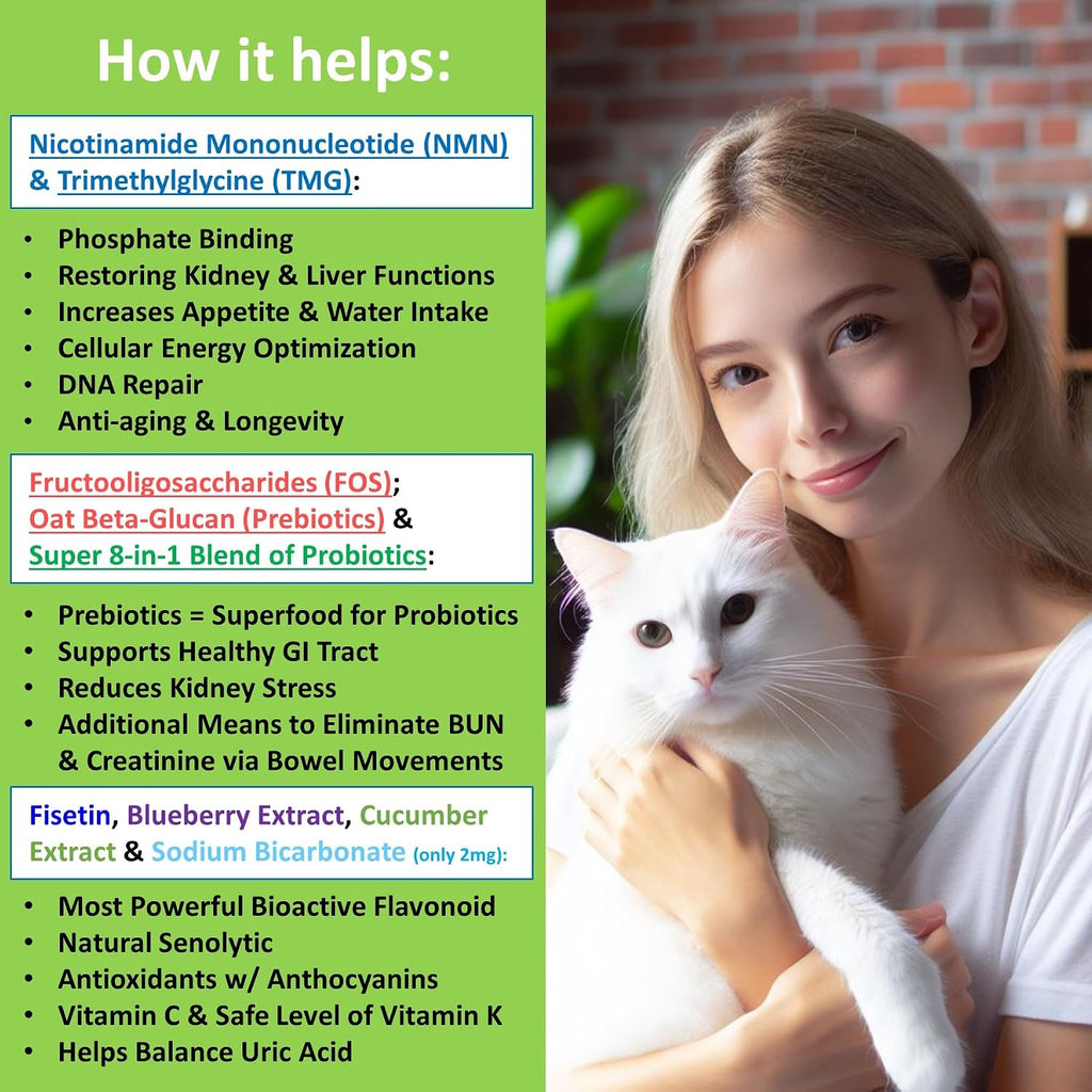 Premium imported pet kidney and liver support bottle