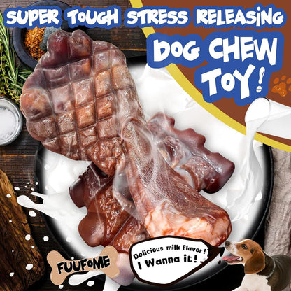 Close up of textured nylon surface on Fuufome dog bone toy