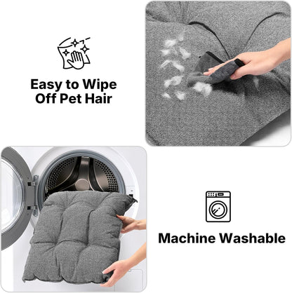 Side profile of Veehoo dog crate pad showing thickness