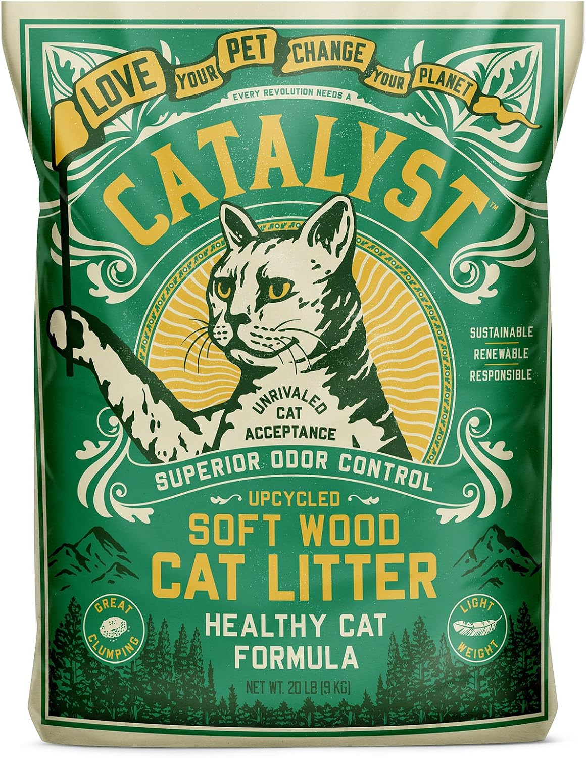 Catalyst healthy cat formula soft wood litter odor control demonstration
