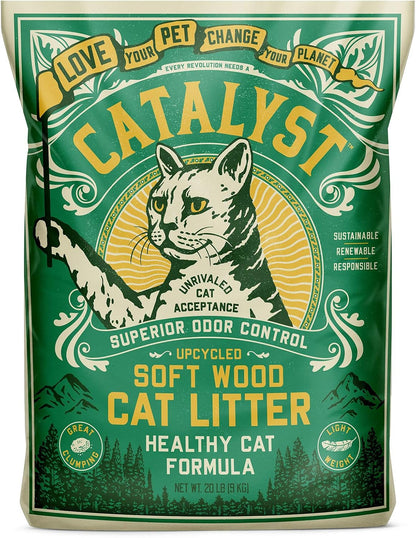 Catalyst healthy cat formula soft wood litter odor control demonstration