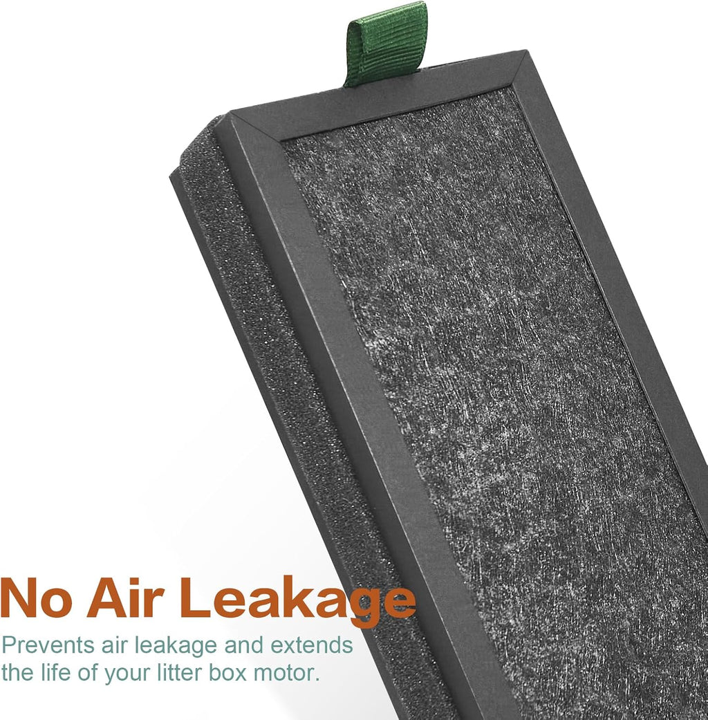 WECATION activated carbon air purifying filters side angle view highlighting thickness