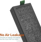 WECATION activated carbon air purifying filters side angle view highlighting thickness