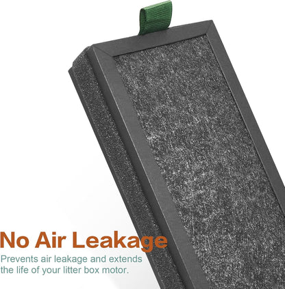 WECATION activated carbon air purifying filters side angle view highlighting thickness